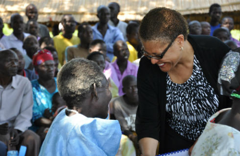 Congressmember Karen Bass in Uganda